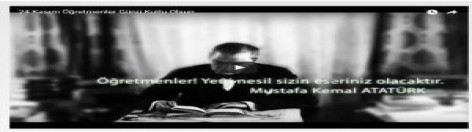 24 Kasım Öğretmenler Günü Kutlu Olsun